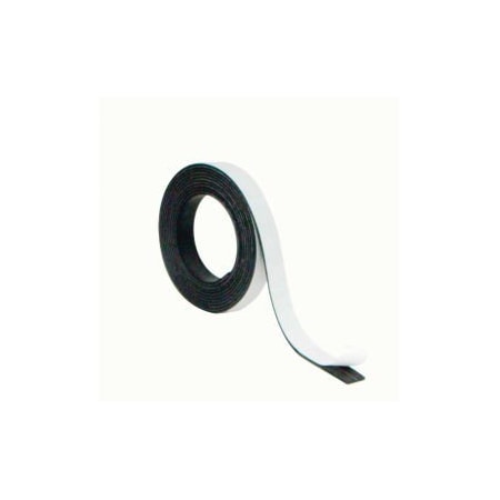 Bi-Silque MasterVision Magnetic Adhesive Tape Roll .5" X 7 ft. Black FM2319